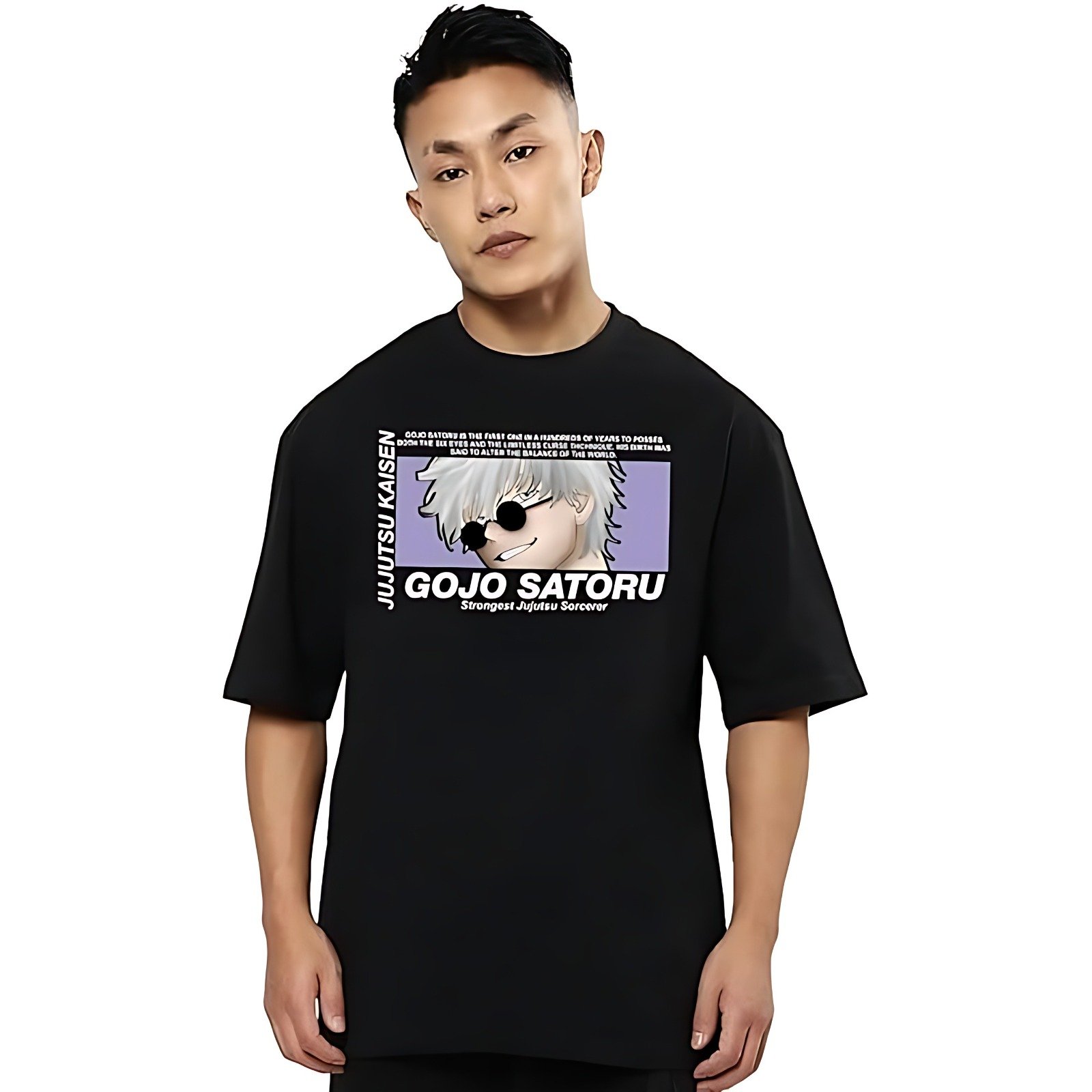 "Gojo Satoru Anime Graphic T-Shirt – Jujutsu Kaisen Edition" - Image 3