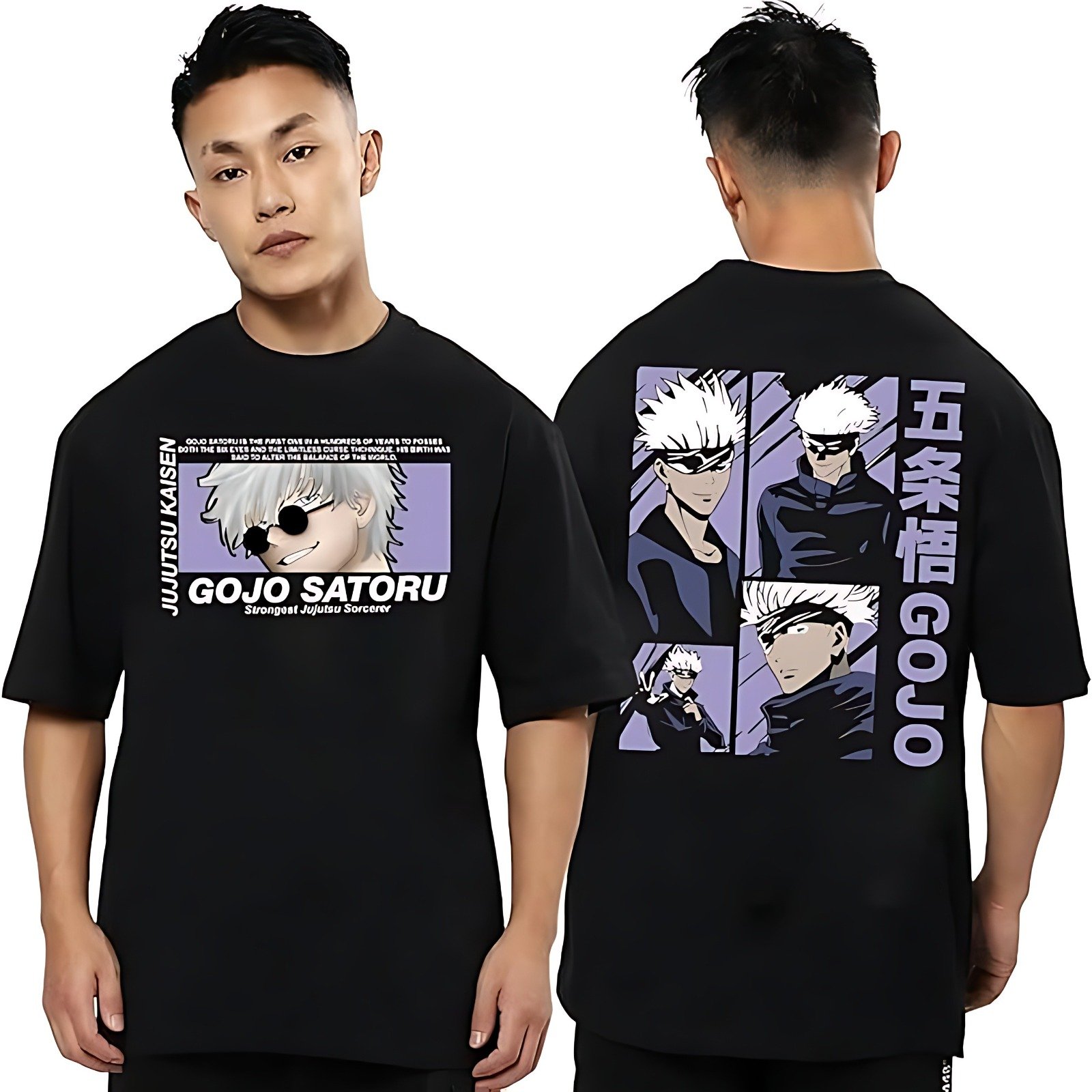 "Gojo Satoru Anime Graphic T-Shirt – Jujutsu Kaisen Edition"