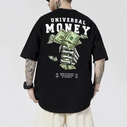 Universal Money Oversized Graphic T-Shirt