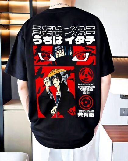 Uchiha Itachi Sharingan Oversized Anime T-Shirt