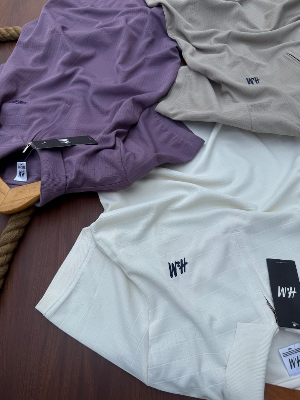 H&M Signature Zip Polo – Minimal Meets Modern Elegance" - Image 5