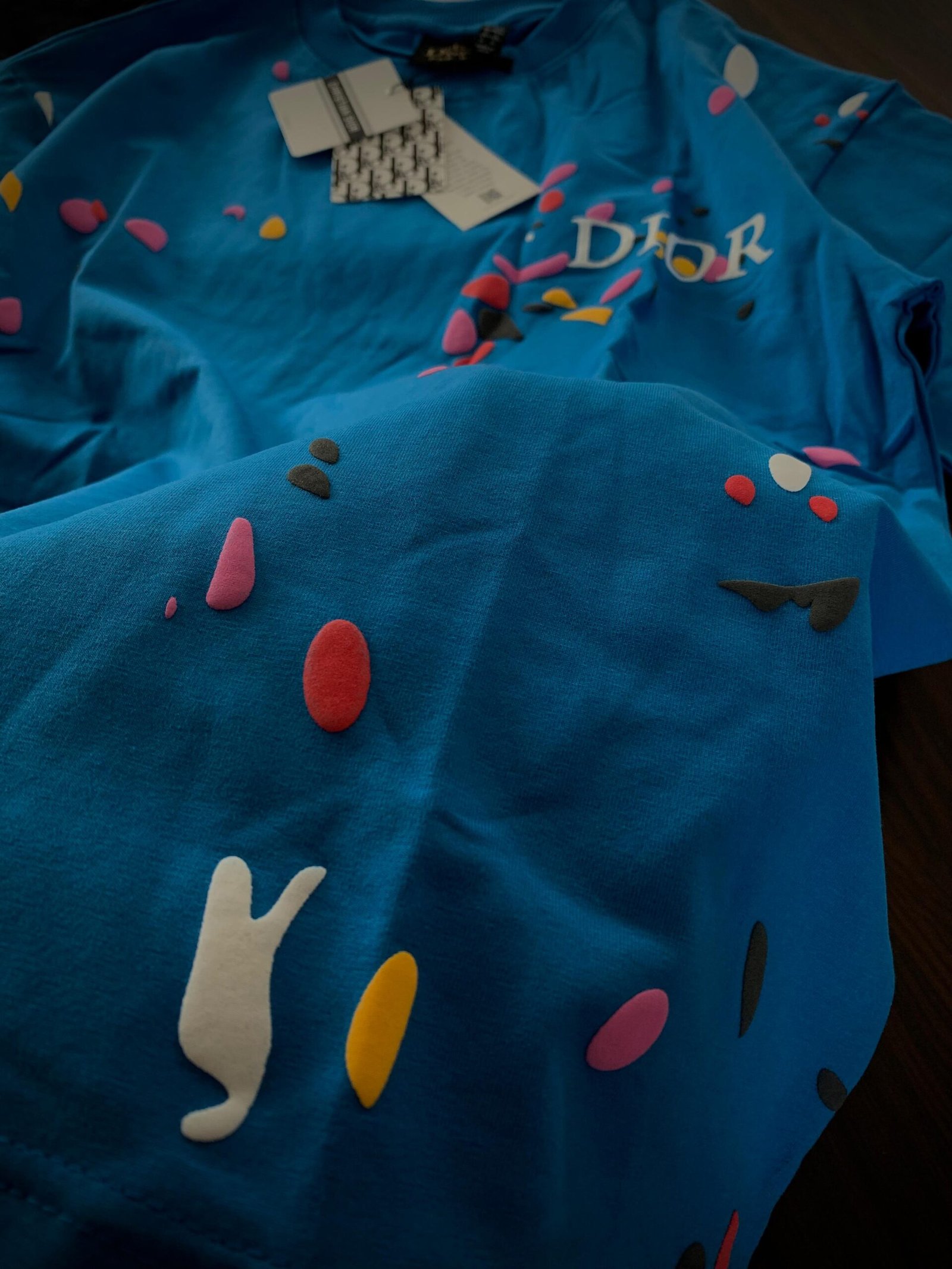 Color Burst Luxury Tee – Dior Inspired - Image 5