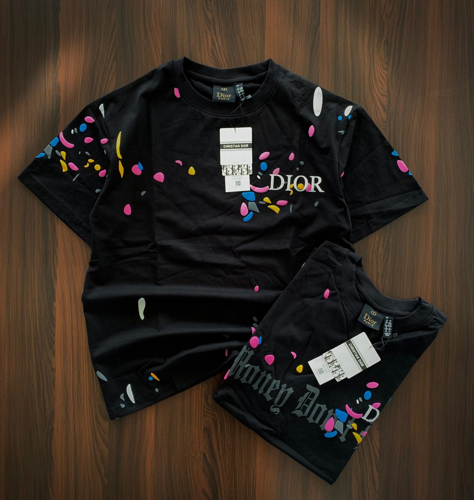 Color Burst Luxury Tee – Dior Inspired