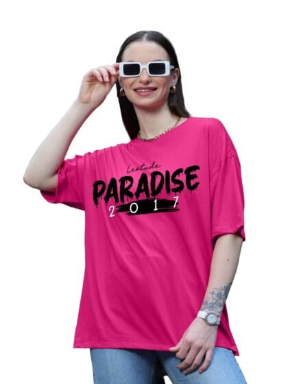 Bold Paradise 2017 Oversized Pink T-Shirt –