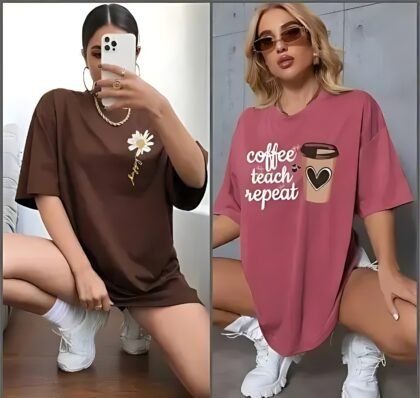 "Daisy Bloom Oversized Tee"