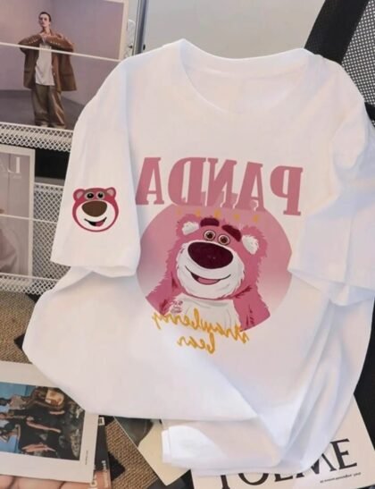 "Pink Berry Panda Tee – For the Wild & Wholesome Ones"